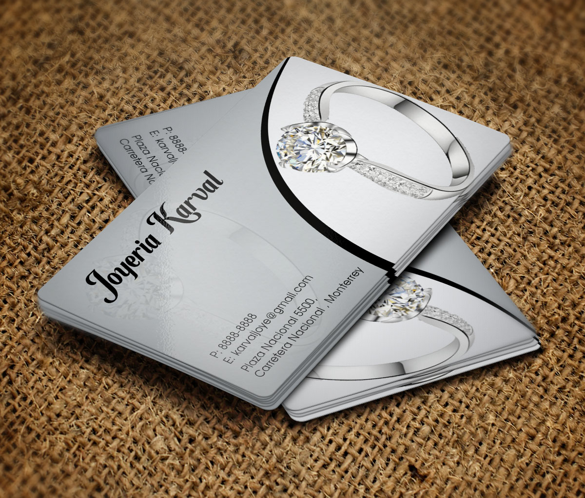 Diseño de Tarjeta de Presentación por Verified artistry para Joyeria Karval | Diseño #11378340