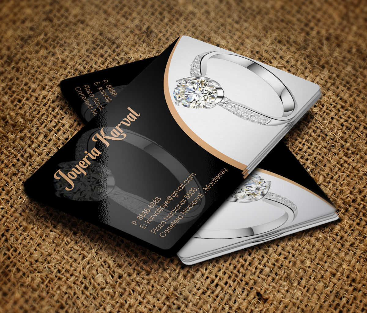 Business Card Design by Verified artistry (Design garden) for Joyeria Karval | Design #11378341
