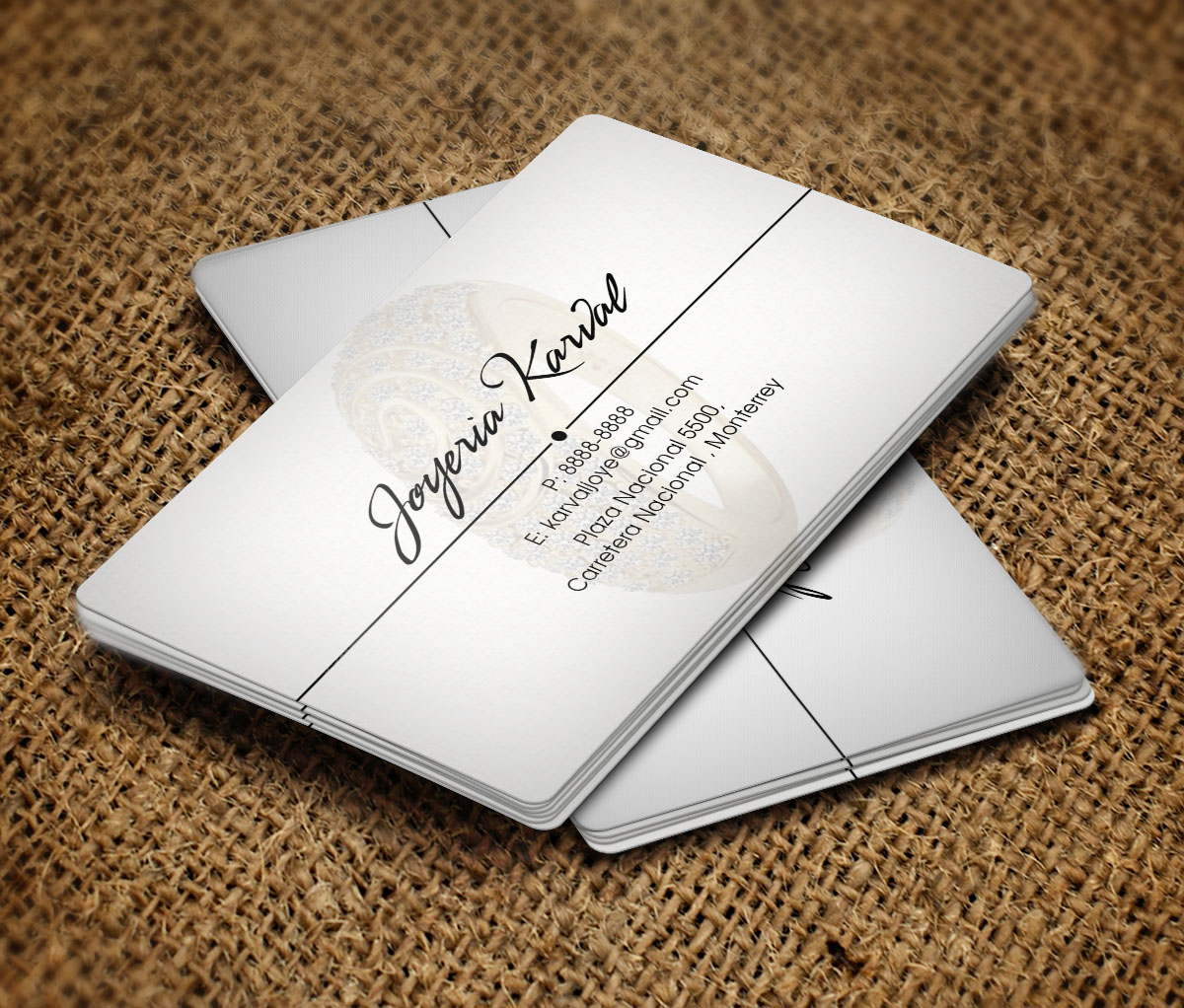 Business Card Design by Verified artistry (Design garden) for Joyeria Karval | Design #11378342