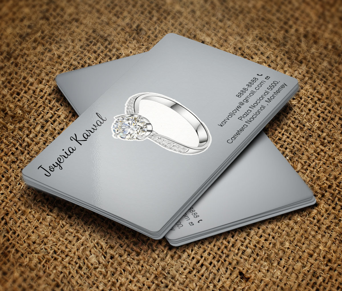 Visitenkarten-Design von Verified artistry (Design garden) für Joyeria Karval | Design #11378355