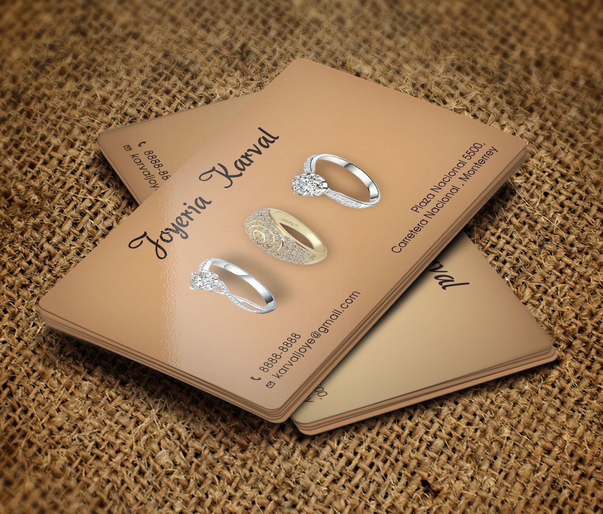 Diseño de Tarjeta de Presentación por Verified artistry para Joyeria Karval | Diseño #11378362