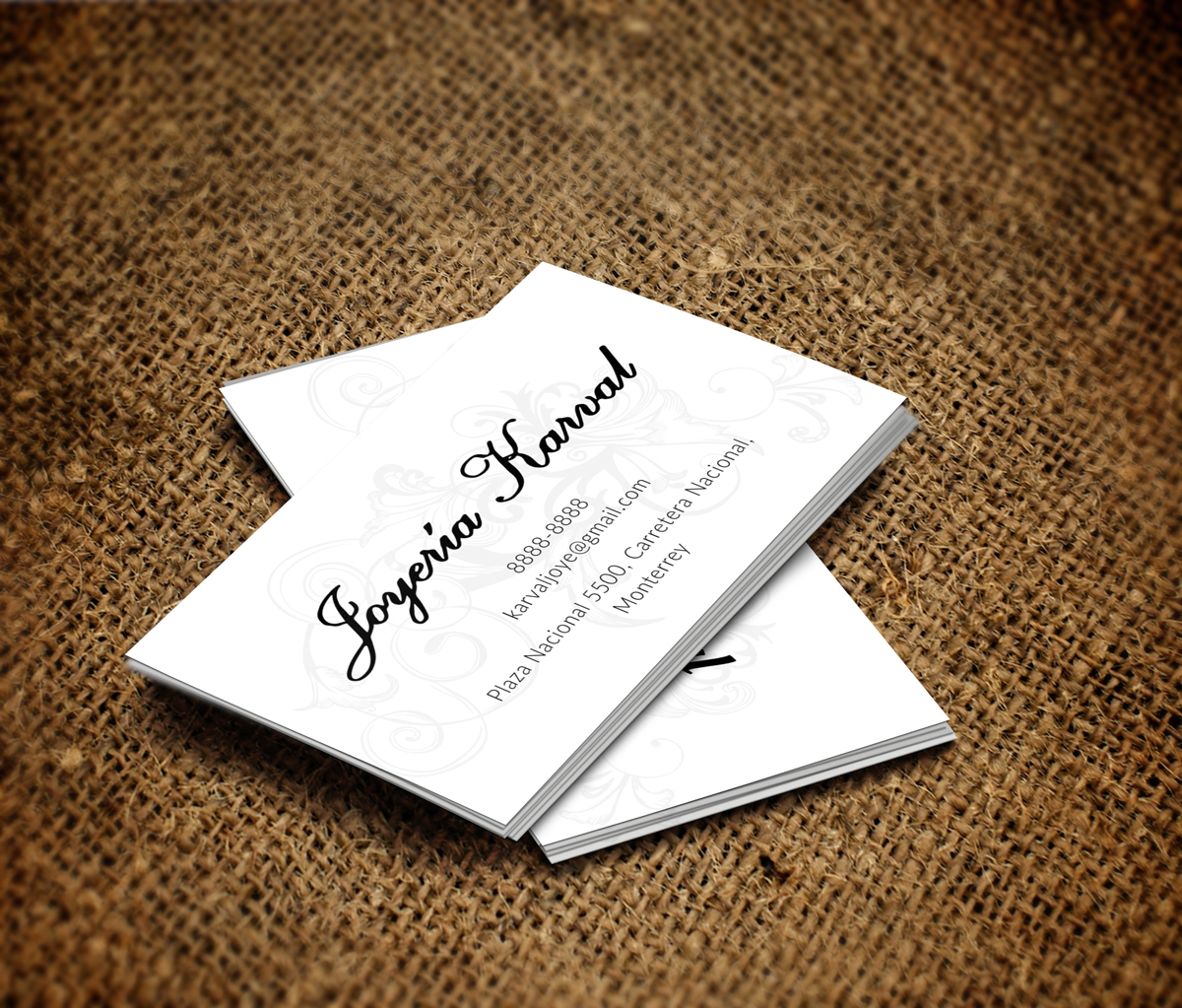 Diseño de Tarjeta de Presentación por JK18 para Joyeria Karval | Diseño #11368938