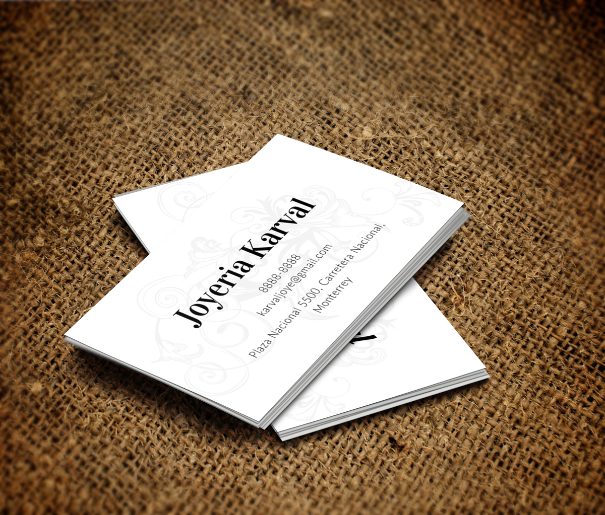 Diseño de Tarjeta de Presentación por JK18 para Joyeria Karval | Diseño #11368939