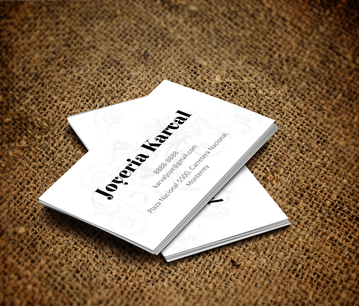 Diseño de Tarjeta de Presentación por JK18 para Joyeria Karval | Diseño #11368941