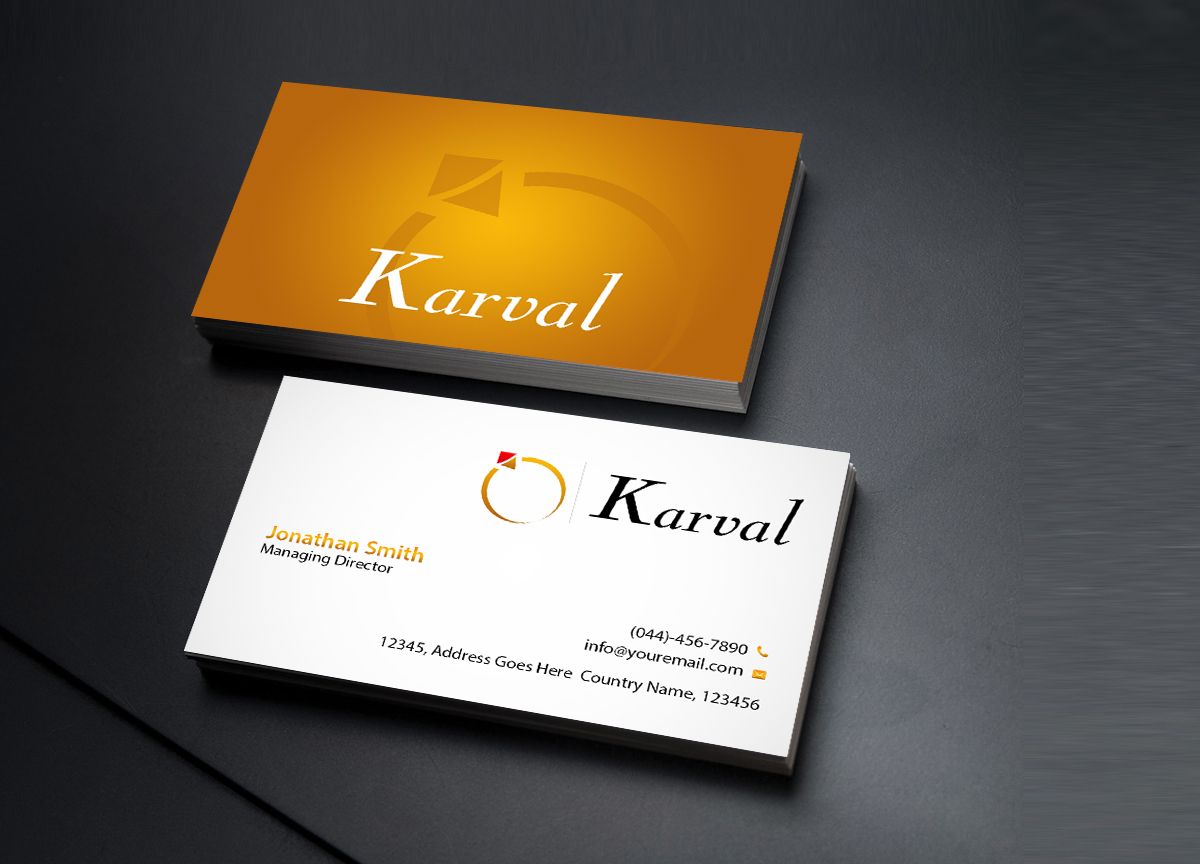 Business Card Design by Creations Box 2015 for Joyeria Karval | Design #11346627