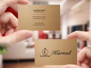 Business Card Design by Creations Box 2015 for Joyeria Karval | Design: #11346635