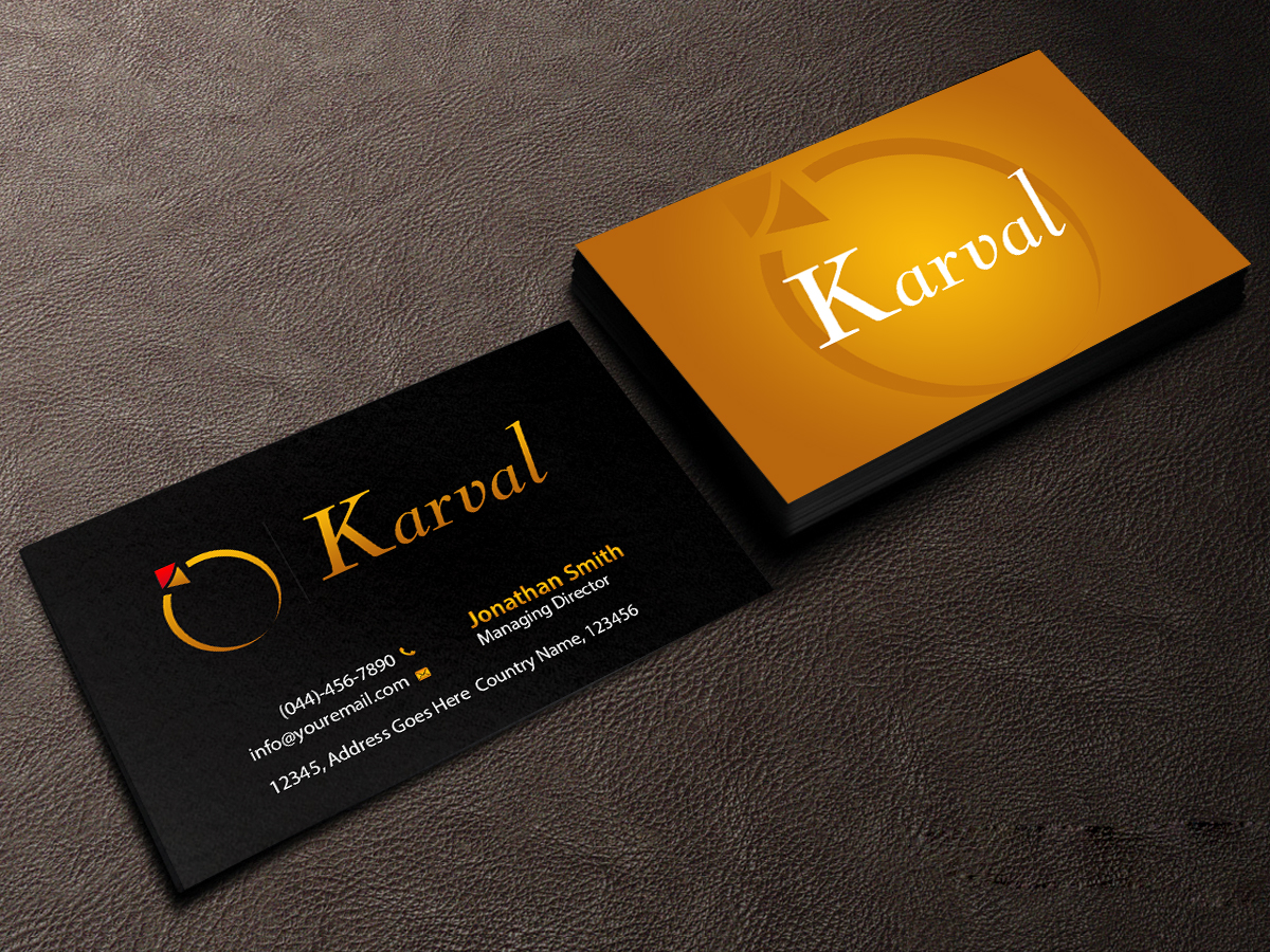 Business Card Design by Creations Box 2015 for Joyeria Karval | Design #11346636