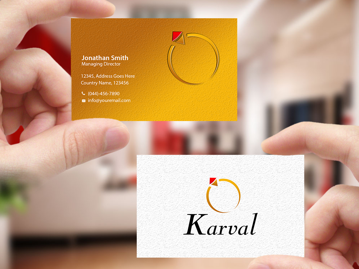 Business Card Design by Creations Box 2015 for Joyeria Karval | Design #11346637