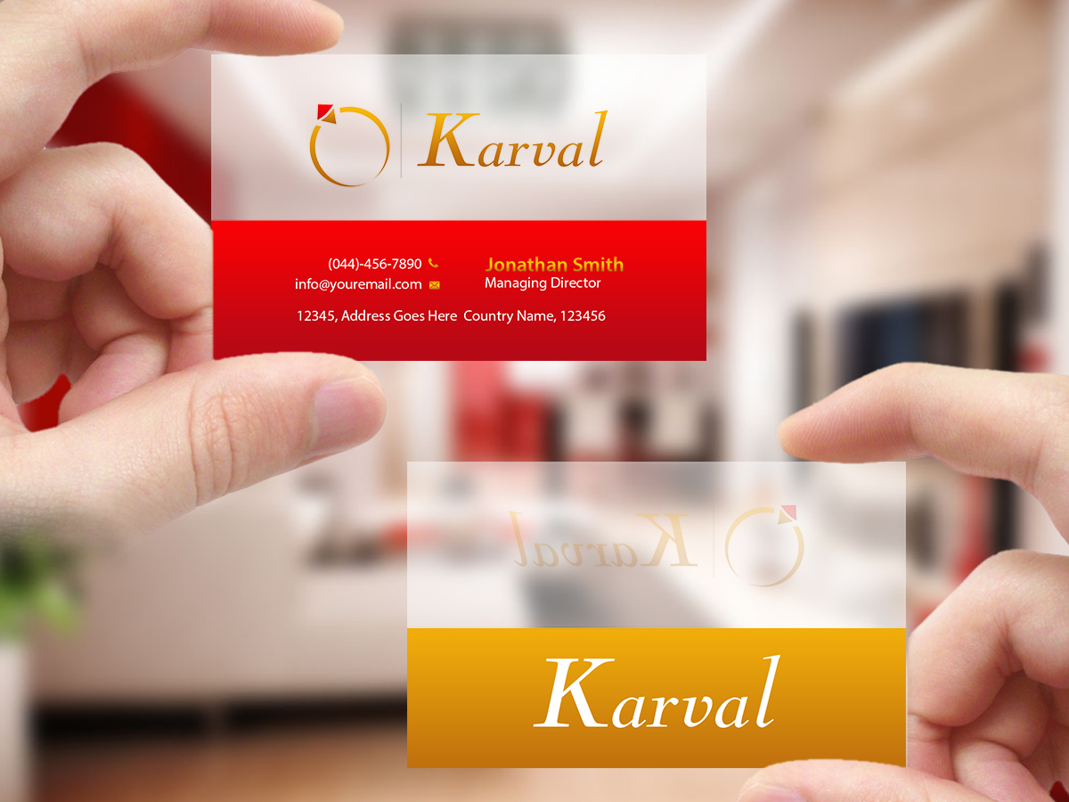 Business Card Design by Creations Box 2015 for Joyeria Karval | Design #11346639