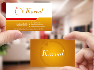 Business Card Design by Creations Box 2015 for Joyeria Karval | Design: #11346640