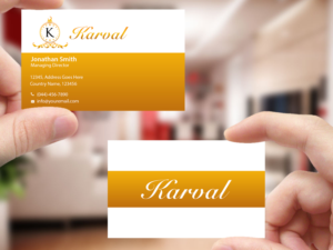 Business Card Design by Creations Box 2015 for Joyeria Karval | Design: #11346641