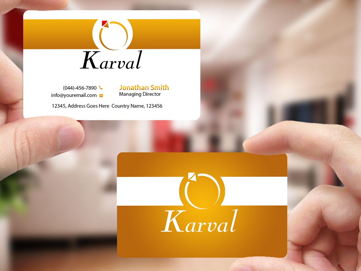 Business Card Design by Creations Box 2015 for Joyeria Karval | Design #11346646