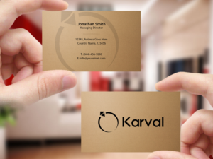 Business Card Design by Creations Box 2015 for Joyeria Karval | Design: #11359238