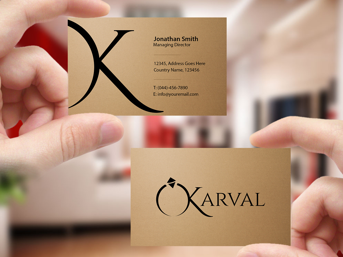 Design de Carte de Visite par Creations Box 2015 pour Joyeria Karval | Design #11359239