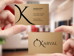 Business Card Design by Creations Box 2015 for Joyeria Karval | Design: #11359239