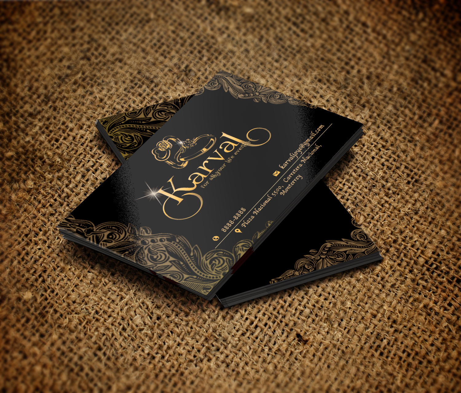 Design de Carte de Visite par gayathrik2244 pour Joyeria Karval | Design #11405237