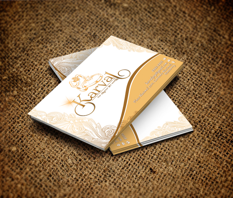Diseño de Tarjeta de Presentación por gayathrik2244 para Joyeria Karval | Diseño #11405542