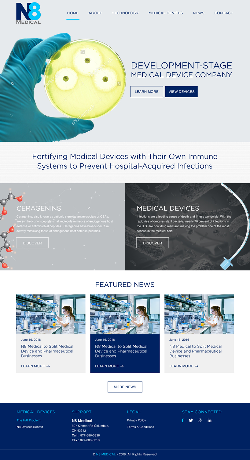 Web Design by rightway for N8 Medical | Design #11353651