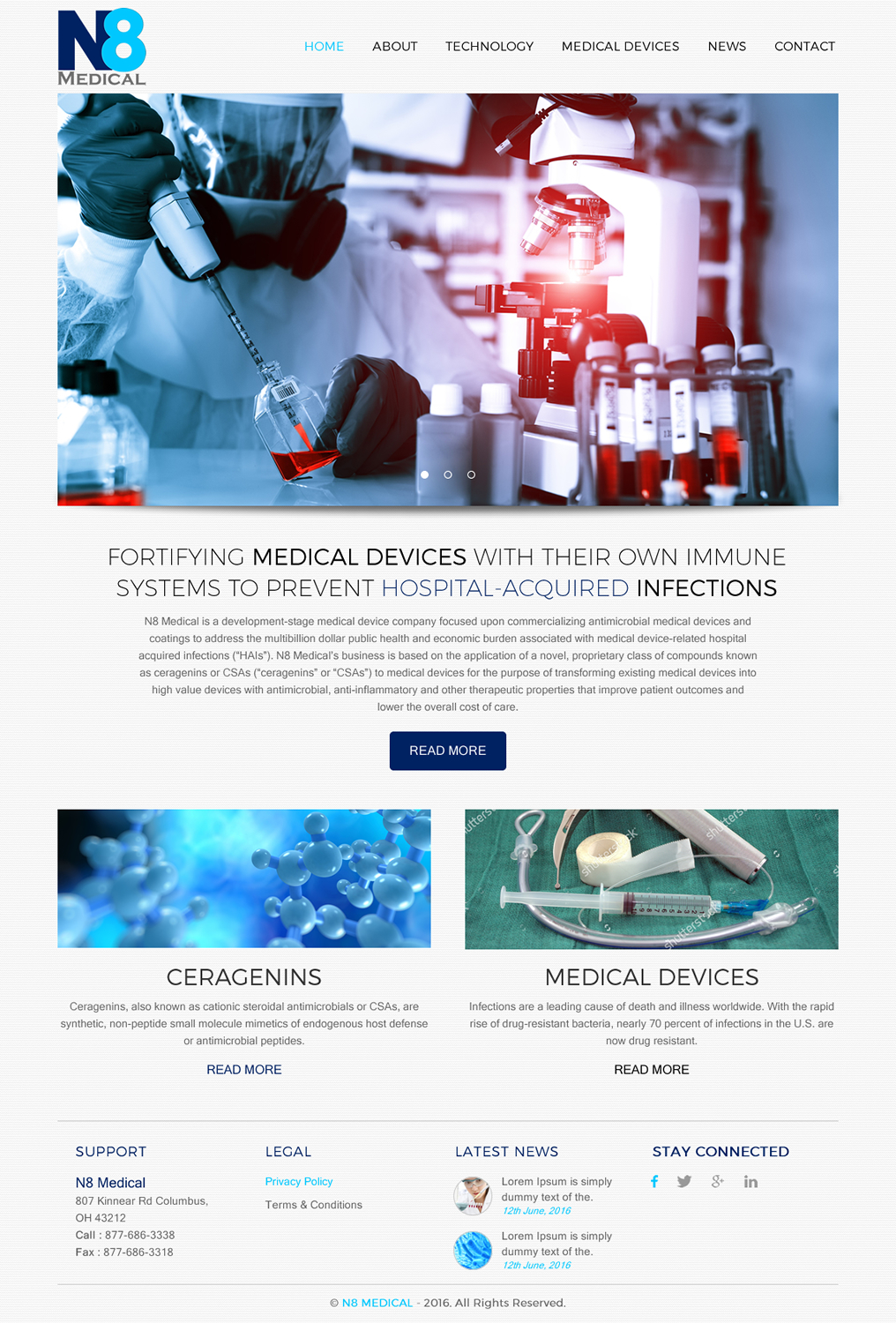 Web Design by rightway for N8 Medical | Design #11353655