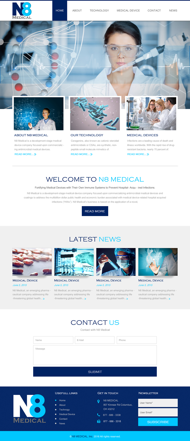 Diseño Web por rightway para N8 Medical | Diseño: #11353662