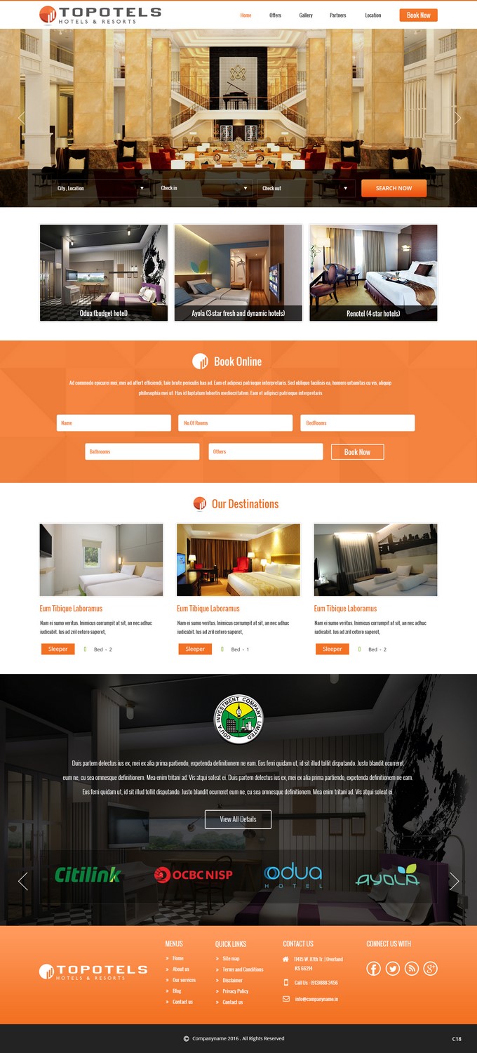 Web Design by pb for Topotels Hotels & Resorts | Design #11345883