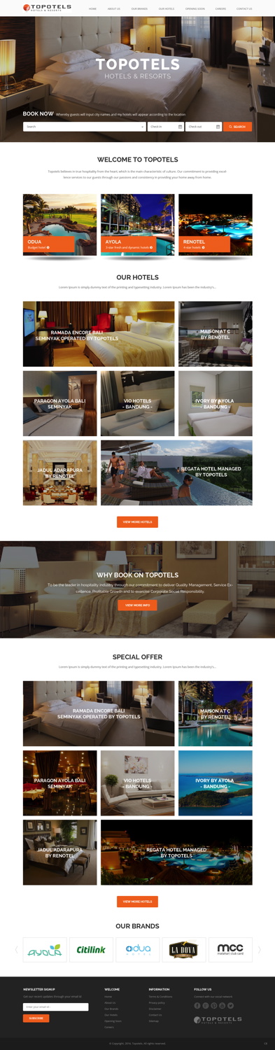 Web Design by pb for Topotels Hotels & Resorts | Design #11345884