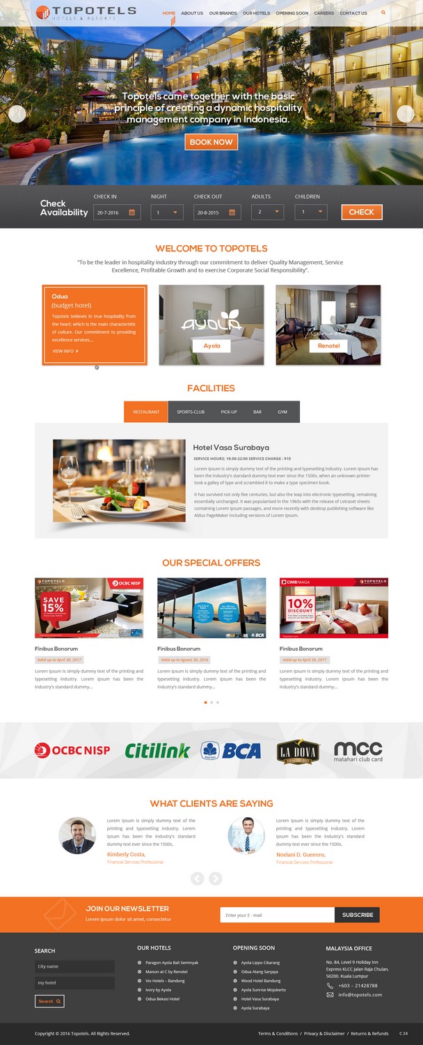 Web Design by pb for Topotels Hotels & Resorts | Design #11364439