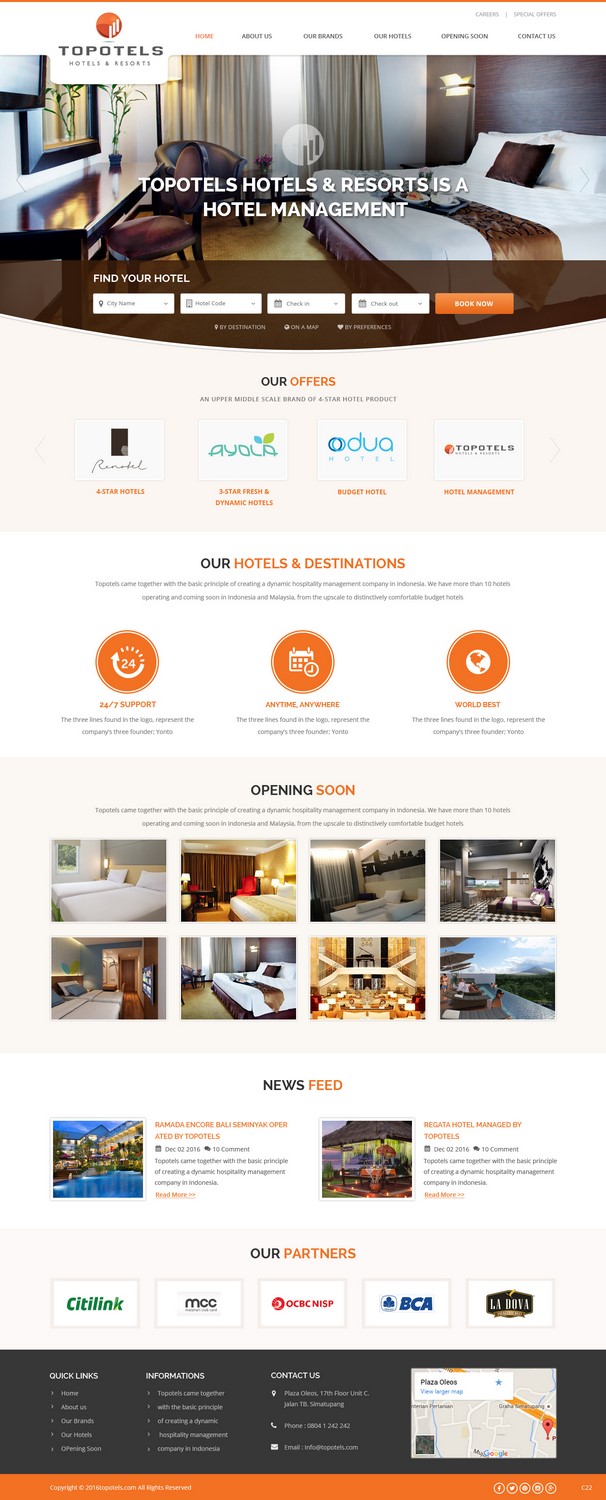 Web Design by pb for Topotels Hotels & Resorts | Design #11364440