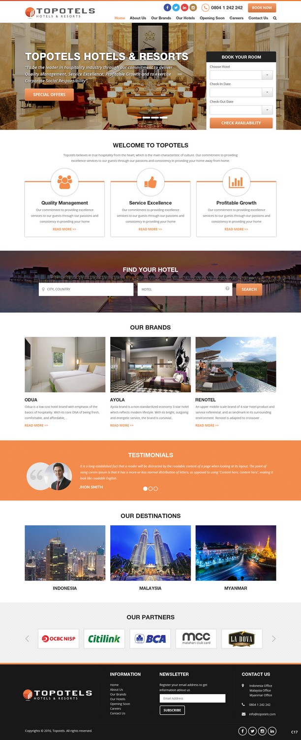 Web Design by pb for Topotels Hotels & Resorts | Design #11364443