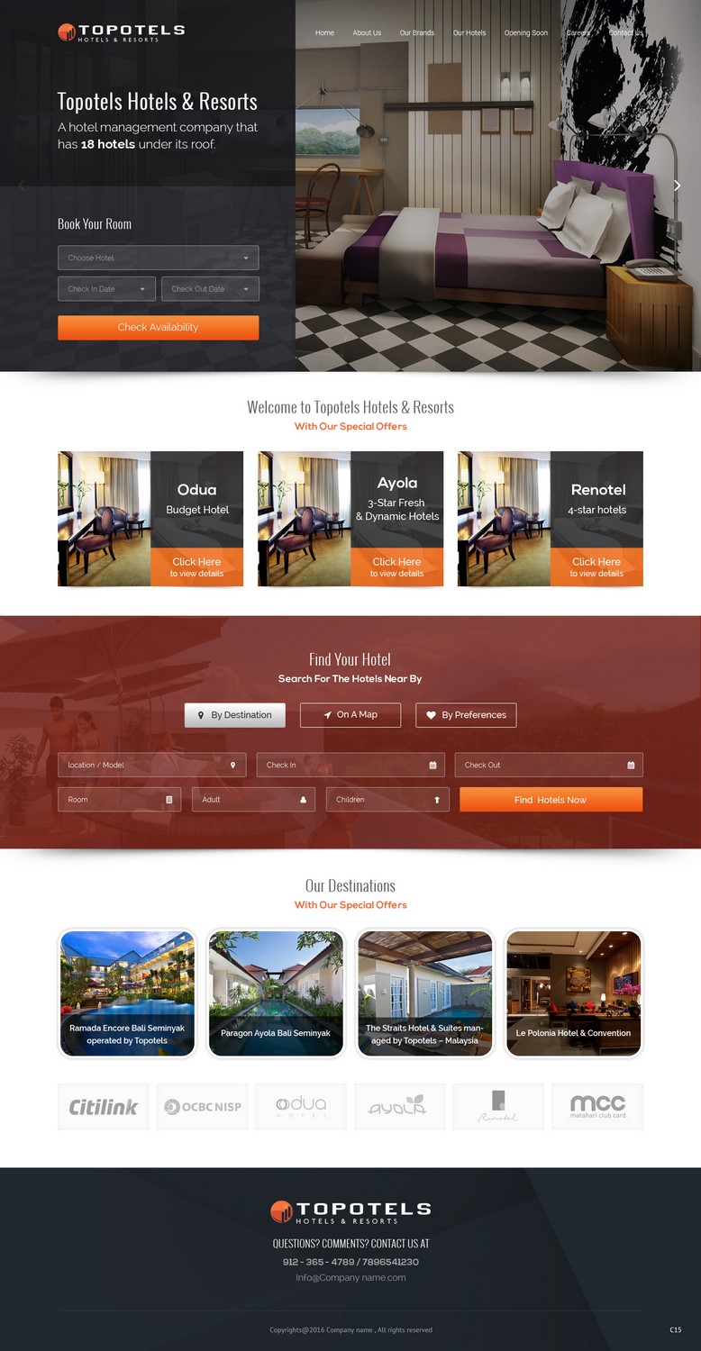 Web Design by pb for Topotels Hotels & Resorts | Design #11365698