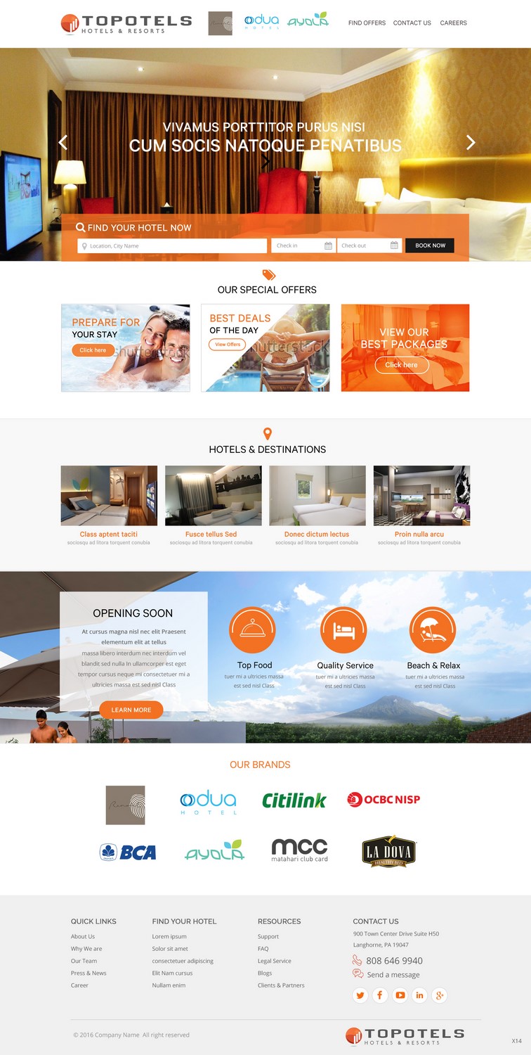 Web Design by pb for Topotels Hotels & Resorts | Design #11365699