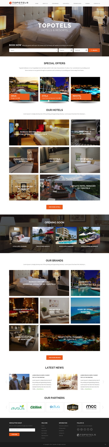 Web Design by pb for Topotels Hotels & Resorts | Design #11393946