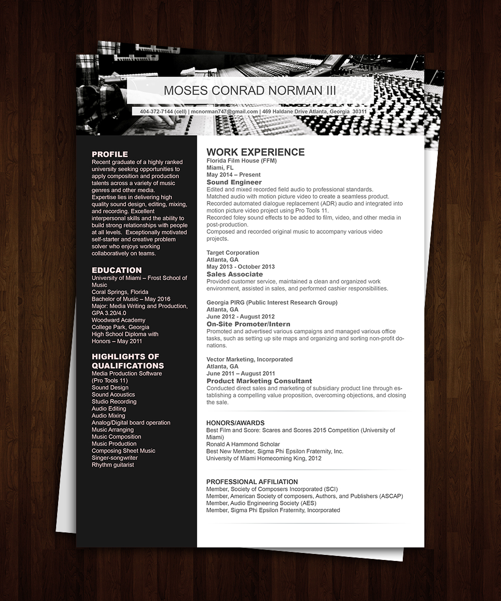 Resume Design by Zak Design Studios for Global Peak Solutions, LLC | Design #11341159
