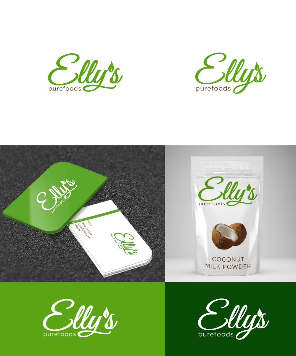 Logo Design by Sergio Coelho for Ellys Purefoods | Design: #11429060