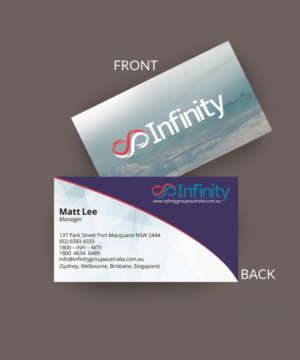 Diseño de Tarjeta de Presentación por reynaldobueno para Infinity Group Australia | Diseño: #11356982