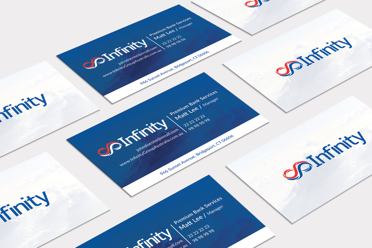 Business Card Design by JK18 for Infinity Group Australia | Design #11339488