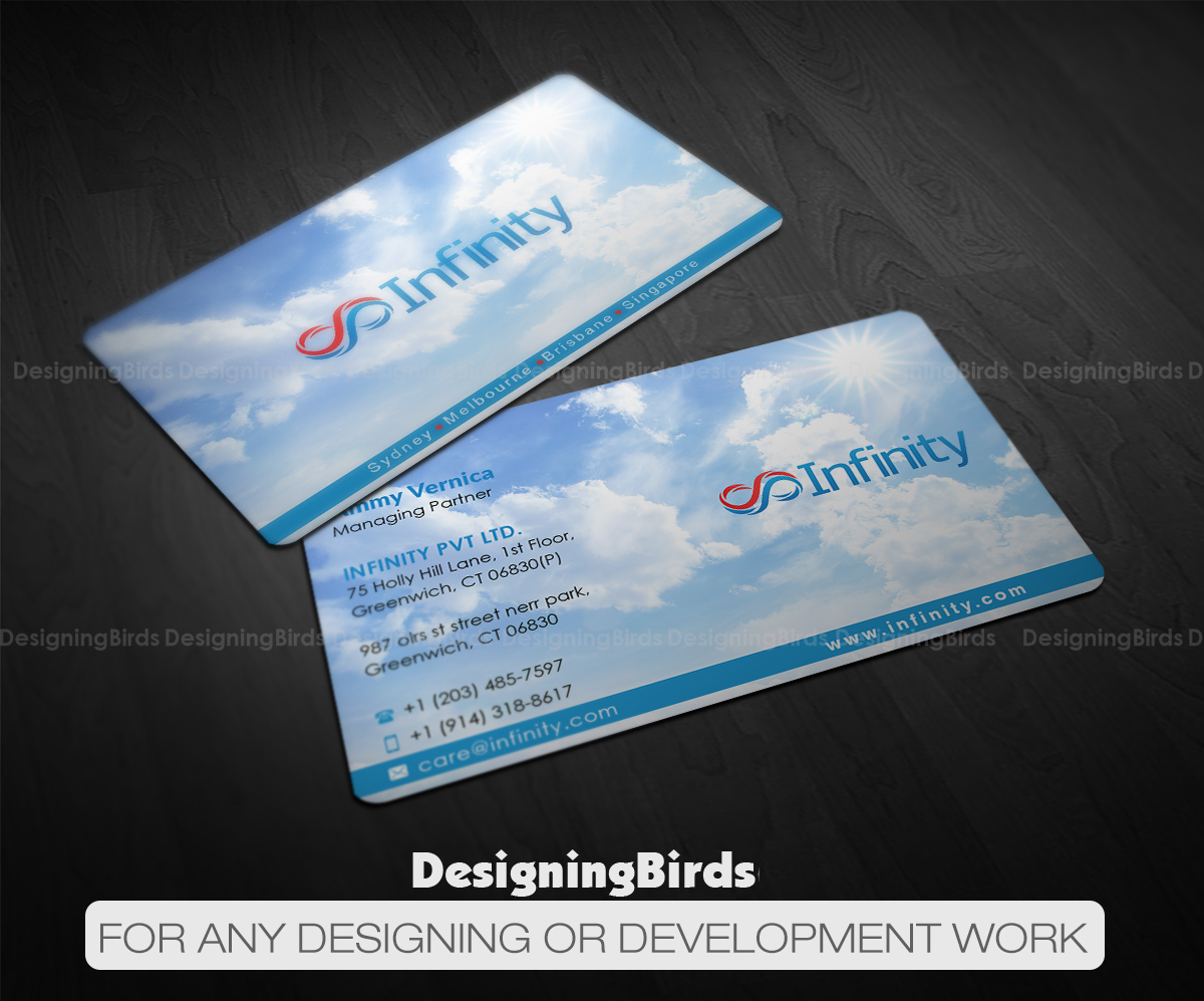 Diseño de Tarjeta de Presentación por Designing Birds para Infinity Group Australia | Diseño #11340393