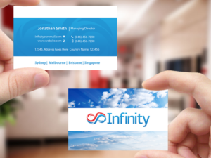 Diseño de Tarjeta de Presentación por Creations Box 2015 para Infinity Group Australia | Diseño: #11346504
