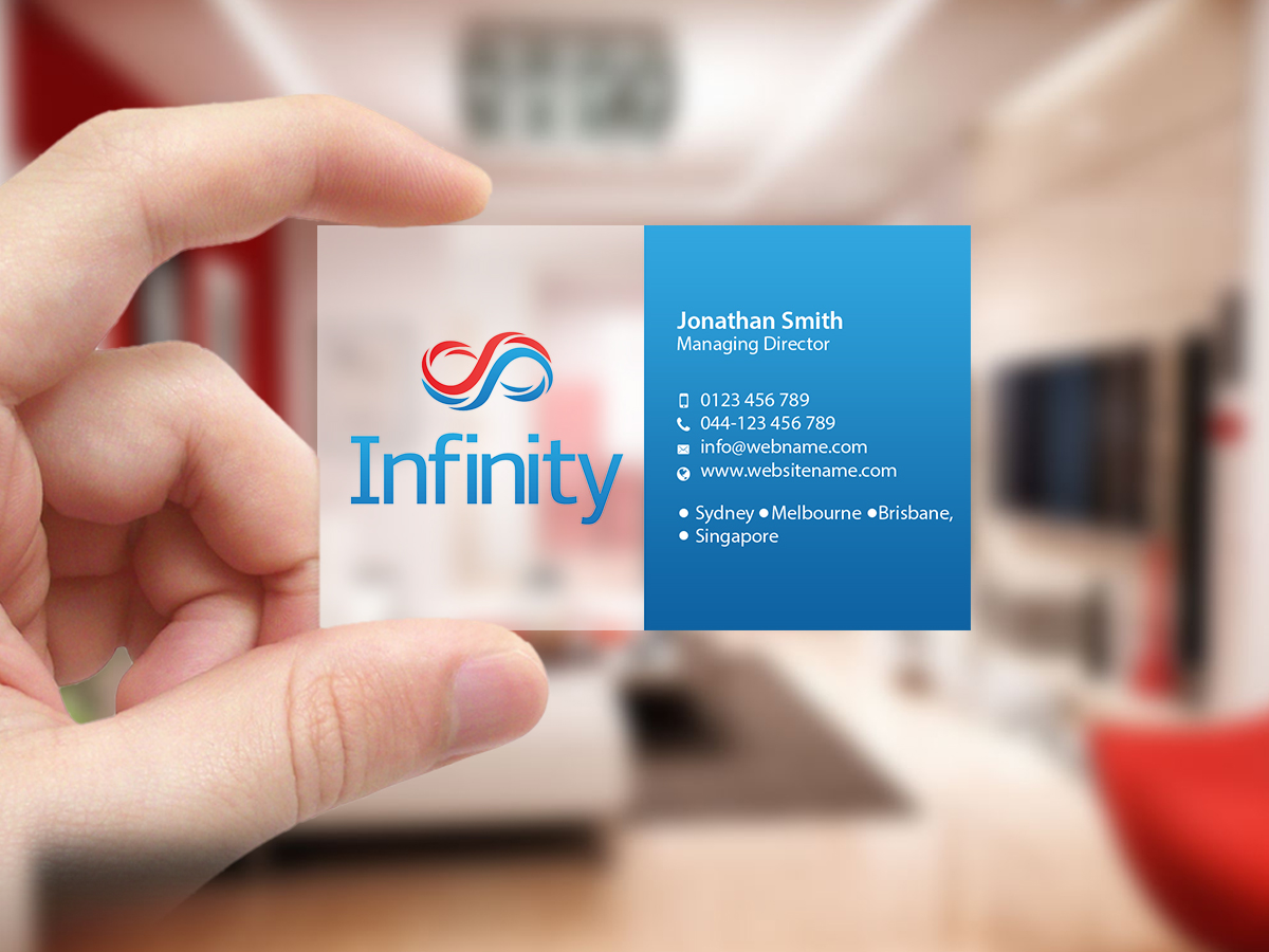 Diseño de Tarjeta de Presentación por Creations Box 2015 para Infinity Group Australia | Diseño #11346546