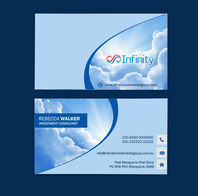 Diseño de Tarjeta de Presentación por miglenamb para Infinity Group Australia | Diseño #11353111