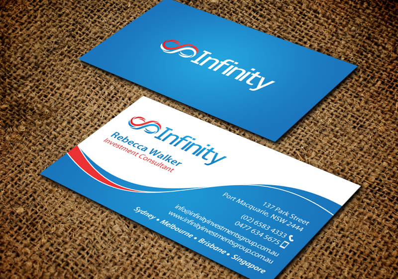Business Card Design by chandrayaan.creative for Infinity Group Australia | Design #11353347