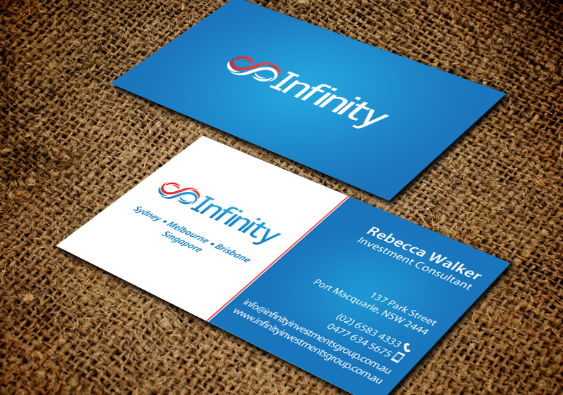 Business Card Design by chandrayaan.creative for Infinity Group Australia | Design #11353348