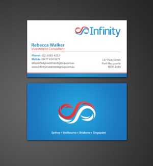 Diseño de Tarjeta de Presentación por chandrayaan.creative para Infinity Group Australia | Diseño: #11354612