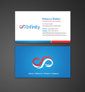 Diseño de Tarjeta de Presentación por chandrayaan.creative para Infinity Group Australia | Diseño: #11354619