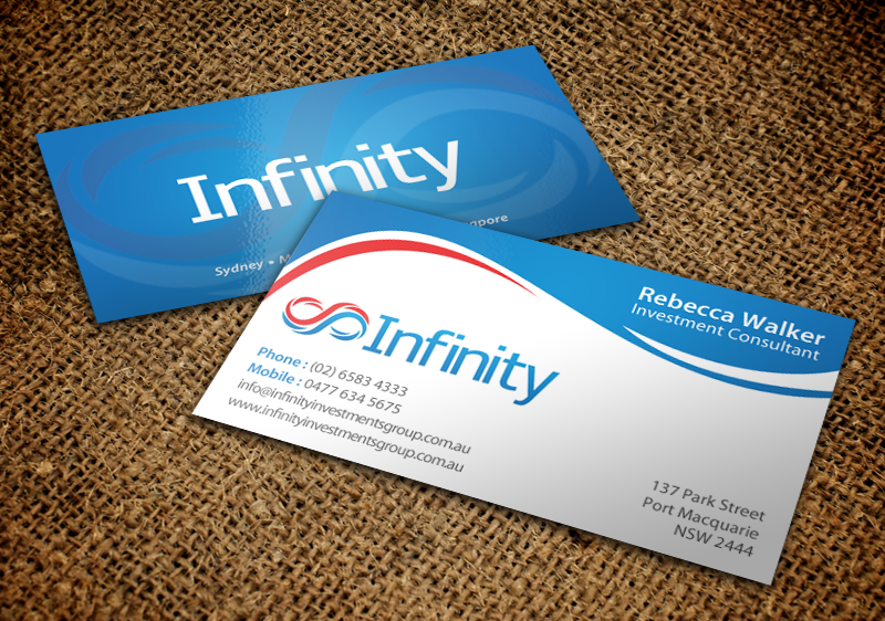 Business Card Design by chandrayaan.creative for Infinity Group Australia | Design #11354623