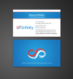 Business Card Design by chandrayaan.creative for Infinity Group Australia | Design: #11354626
