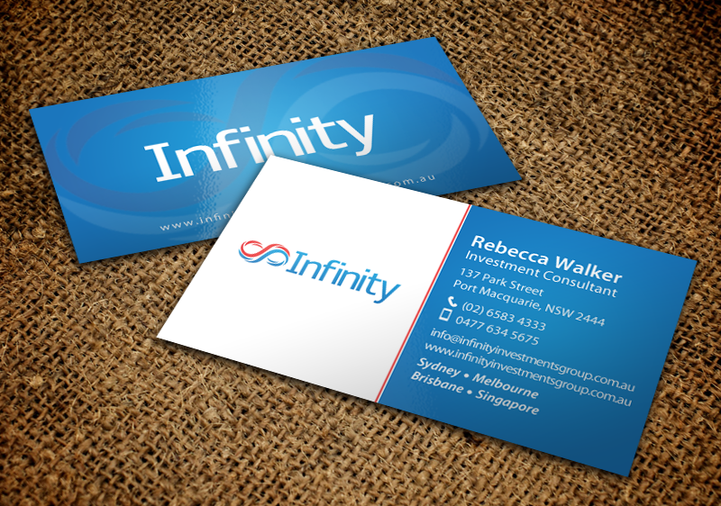 Business Card Design by chandrayaan.creative for Infinity Group Australia | Design #11354627