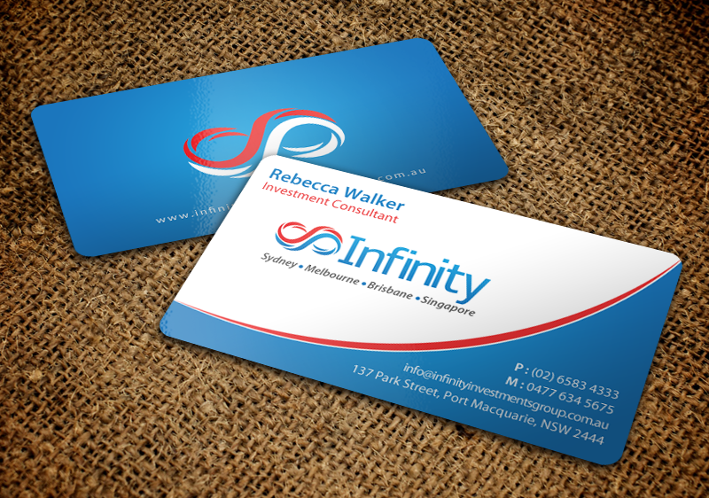 Business Card Design by chandrayaan.creative for Infinity Group Australia | Design #11354629