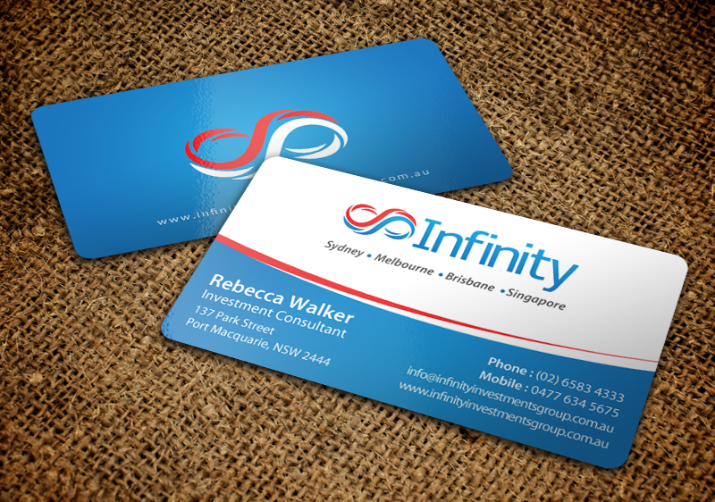 Business Card Design by chandrayaan.creative for Infinity Group Australia | Design #11354636