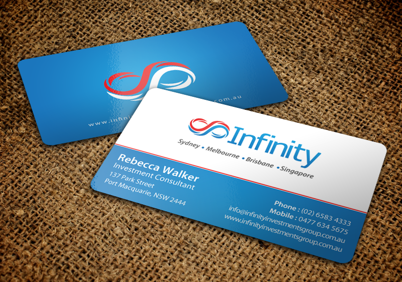 Design de Carte de Visite par chandrayaan.creative pour Infinity Group Australia | Design #11354638